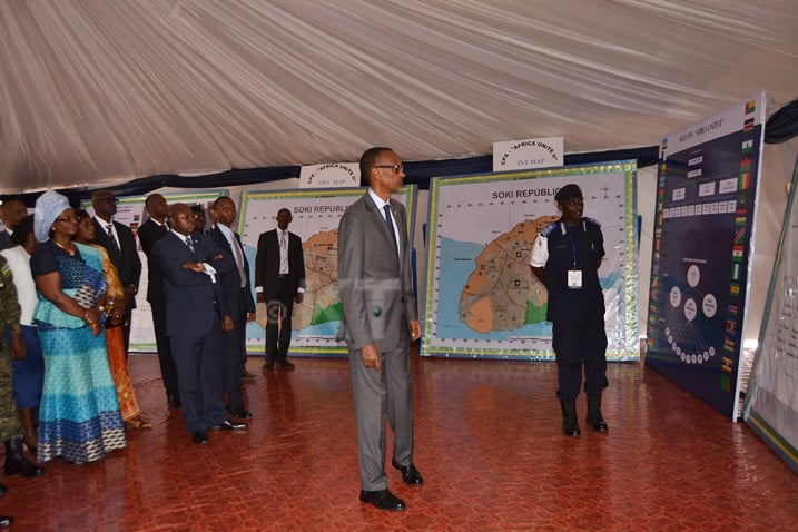 Perezida Kagame yeretswe bimwe mu biteganyijwe gukorwa muri iyi myitozo.