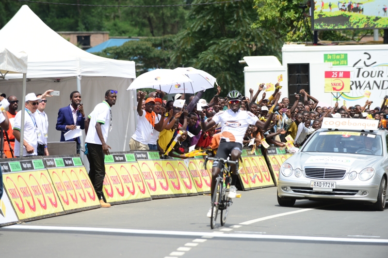 Valens Ndayisenga yaherukaga kwegukana agace ka Tour du Rwanda muri 2014, ibi byishimo ntiyari abiherutse