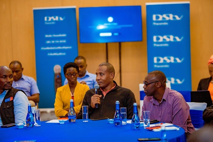 Abanyamakuru batandukanye bitabiriye ikiganiro kuri DStv
