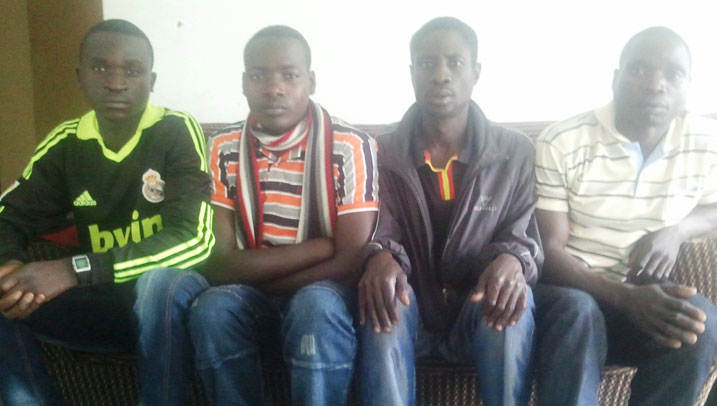 Dusabimana Jean Claude (wambaye furari mu ijosi) ni we warindaga Maj. Maombi.