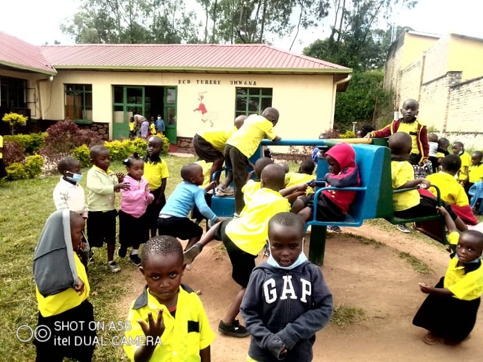 Abana baba bari mu bikorwa bitandukanye bibafasga gukangura ubwonko bwabo
