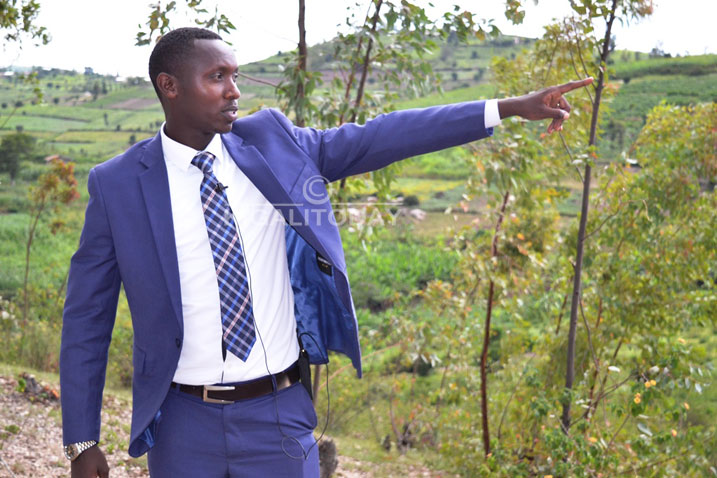 Eddy Mugemana umwe mubari bahungiye ku musozi wa Nyiranduga
