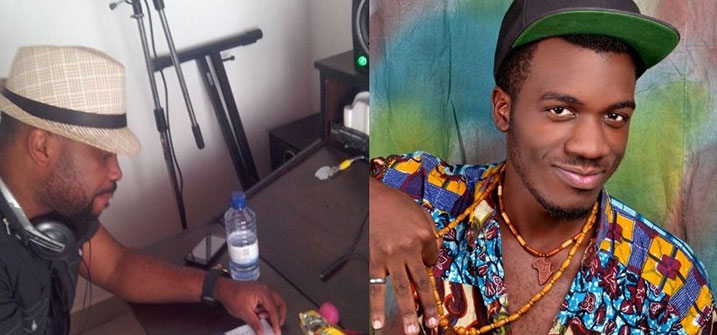 El Pedro (ibumoso) na Sean Brizz, bamwe mu bagize Label ya Maurix Music.