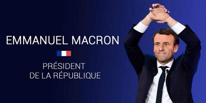 Emmanuel Macron Atsinze Marine Le Pen ahita aba Perezida w