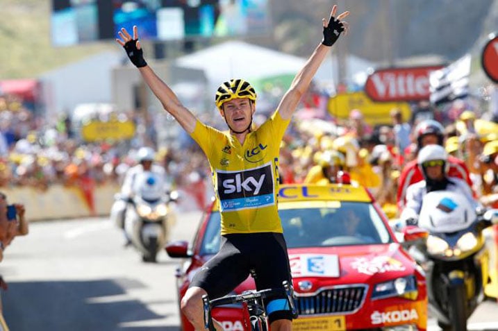 Chris Froome wegukanye Tour de France arakina isiganwa rimwe n