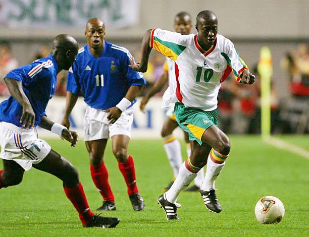 Khalilou Fadiga yari mu ikipe y'igihugu ya Senegal yatsinze u Bufaransa mu gikombe cy'isi cya 2002