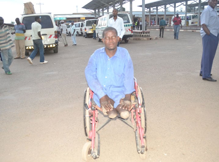 Gahekukokari aho asabiriza mu mujyi wa Gisenyi mu kigo abagenzi bategeramo imodoka.