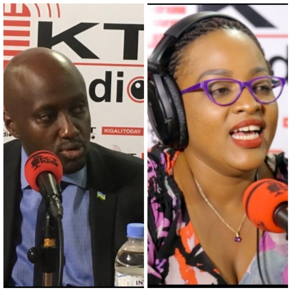 Olivier Nduhungirehe na Aline Gahongayire bombi batumiwe kuri KT Radio mu biganiro mu bihe bitandukanye