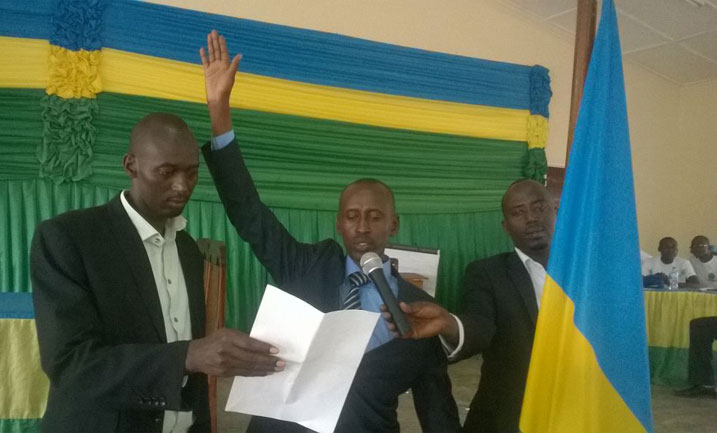 Umuyobozi w'akarere ka Gasabo arahira.