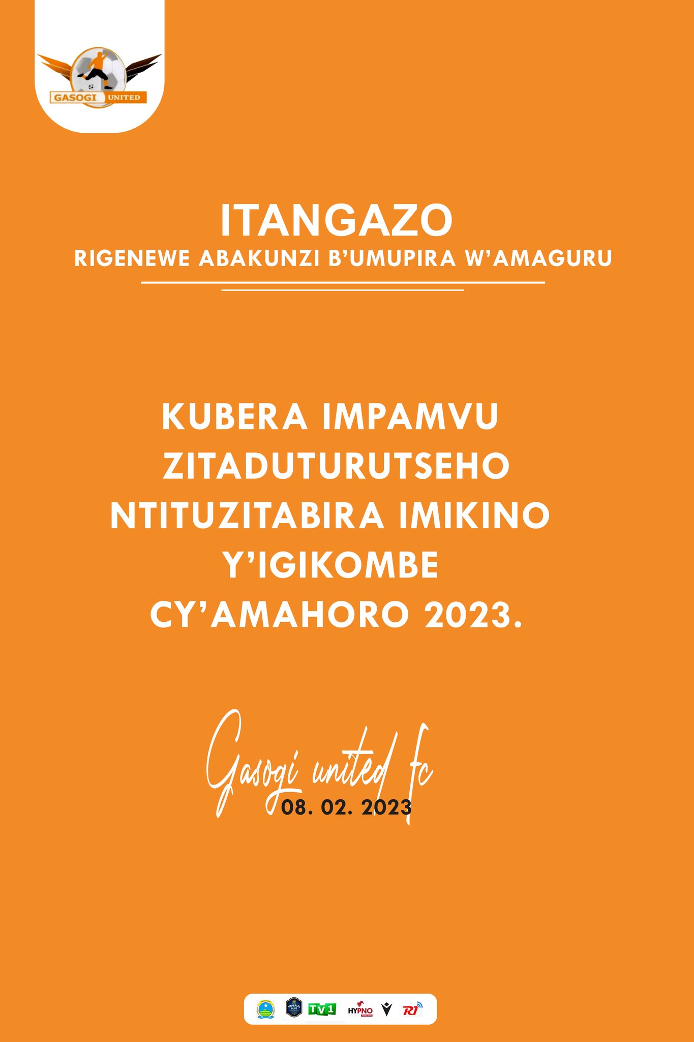 Itangazo rya Gasogi risezera