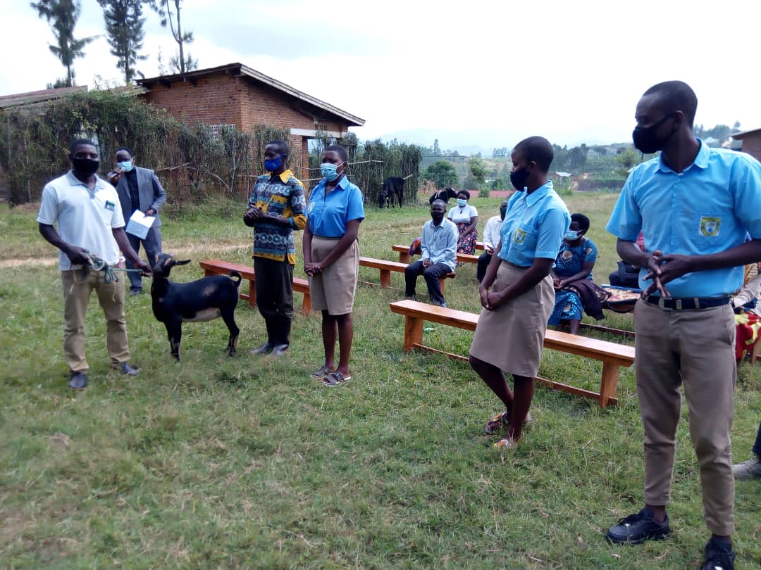 Abanyeshuri biga kuri ES Nyakabanda na bo bigira ku bakuru uko bubaka ubumwe hagati yabo bakaremera abatishoboye
