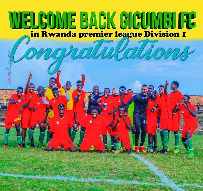Gicumbi FC yagarutse mu kiciro cya mbere