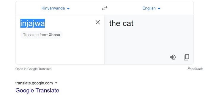 Ni gutya biba bimeze kuri Google Injajwa iba The cat 