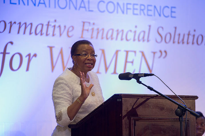Graca Machel mu muhango wo gutangiza New Faces New Voices.