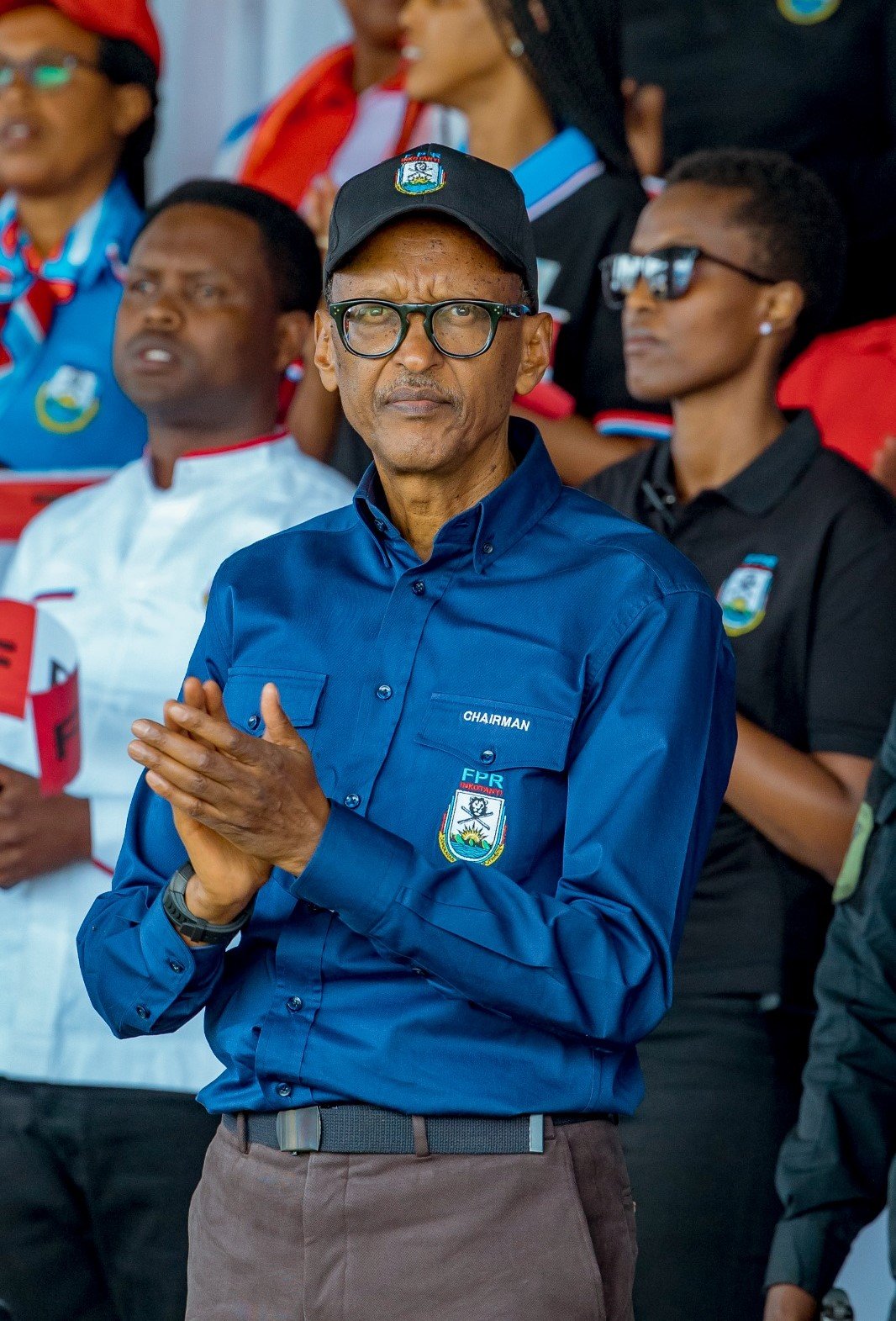 Umukandida wa FPR Inkotanyi, Paul Kagame ubwo yari mu Karere ka Nyamagabe