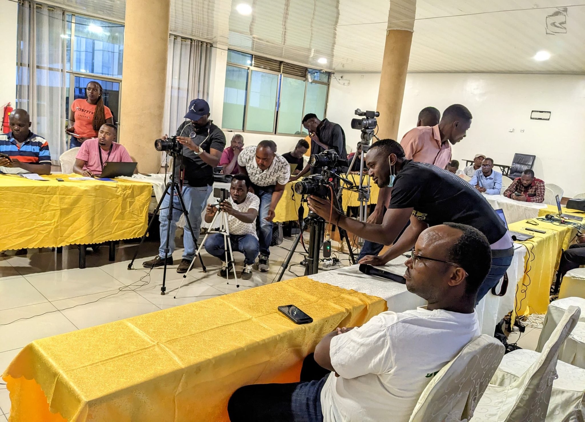 Dr Frank Habineza yagiranye ikiganiro n'itangazamakuru 
