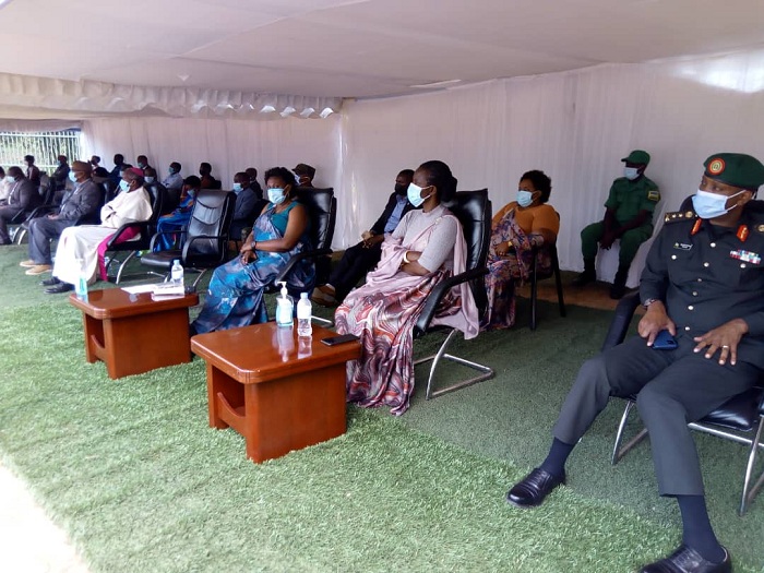 Abayobozi batandukanye bitabiriye uwo muhango