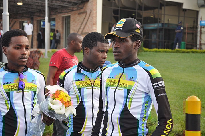 Hadi Janvier, Bonaventure Uwizeyimana wabaye uwa mbere muri U-23 na Valens Ndayisenga watwaye Tour du Rwanda iheurka ni bamwe mu bagize ikipe ikubutse muri Gabon.