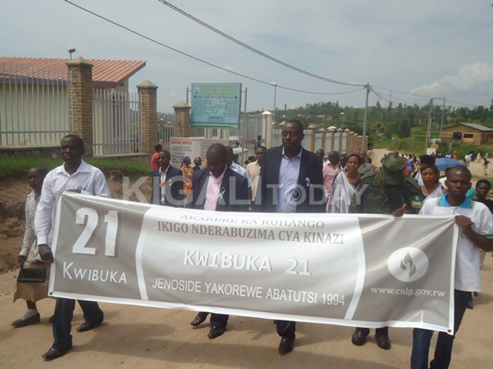 Hakozwe urugendo rwo kwibuka abazize Jenoside.