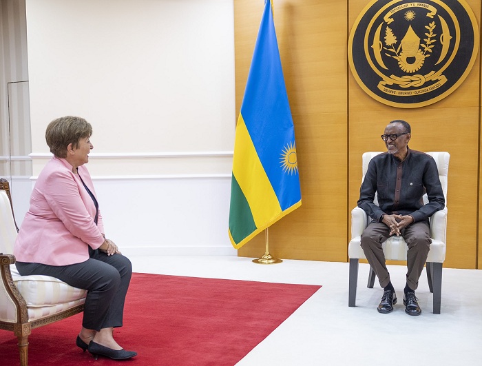 Perezida Kagame aganira na Kristalina Georgieva
