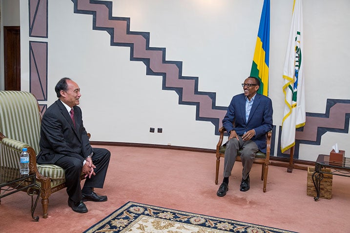 Gufasha ibigo bito n'ibiciriritse by'ikoranabuhanga ni bimwe mubyo Houlin yaganiriye na Perezida wa Repubulika, Paul Kagame. 