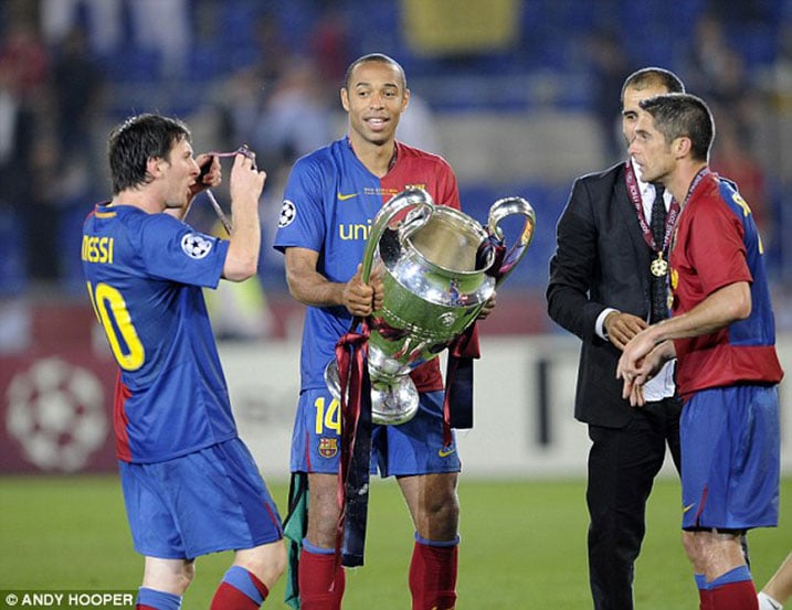 Yabashije gutwara Champions League ari muri FC Barcelone.