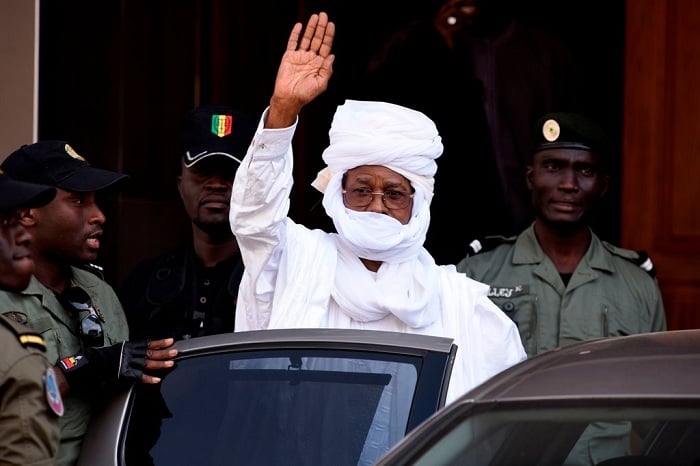 Hissène Habré yari yarakatiwe gufungwa burundu yafunguwe by'agateganyo(Ifoto: AFP)