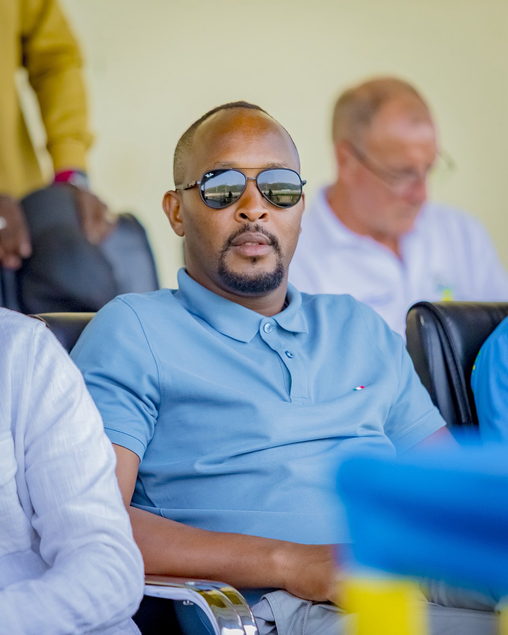 Komiseri ushinzwe amarushanwa muri FERWAFA, Niyitanga Desire ari mu bari bitabiriye