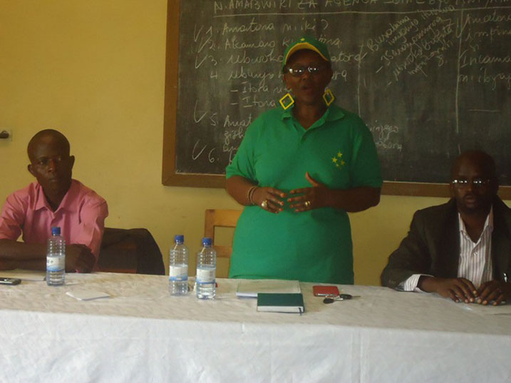 Mukamurangwa Sebera Henriette, Perezida w'Ishyaka rya PL mu Ntara y'Amajyepfo.