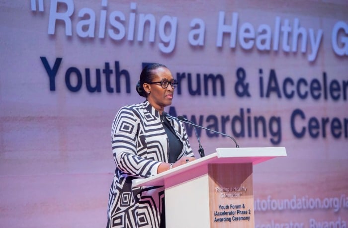 Madame Jeannette Kagame yibukije urubyiruko kureka ibiyobyabwenge