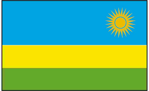 Ibendera ry'u Rwanda nyuma ya 2001.
