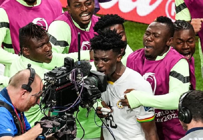 Ibishimo byari byinshi bakinnyi ba Ghana nyuma yo kubona intsinzi