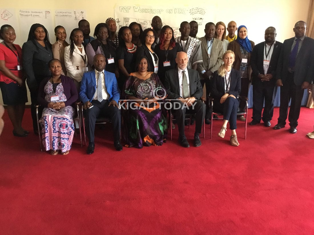 Ifoto y'urwibutso y'Ibihugu 18 by'Afrika biri kwiga kuburenganzira bwa muntu mu Rwanda