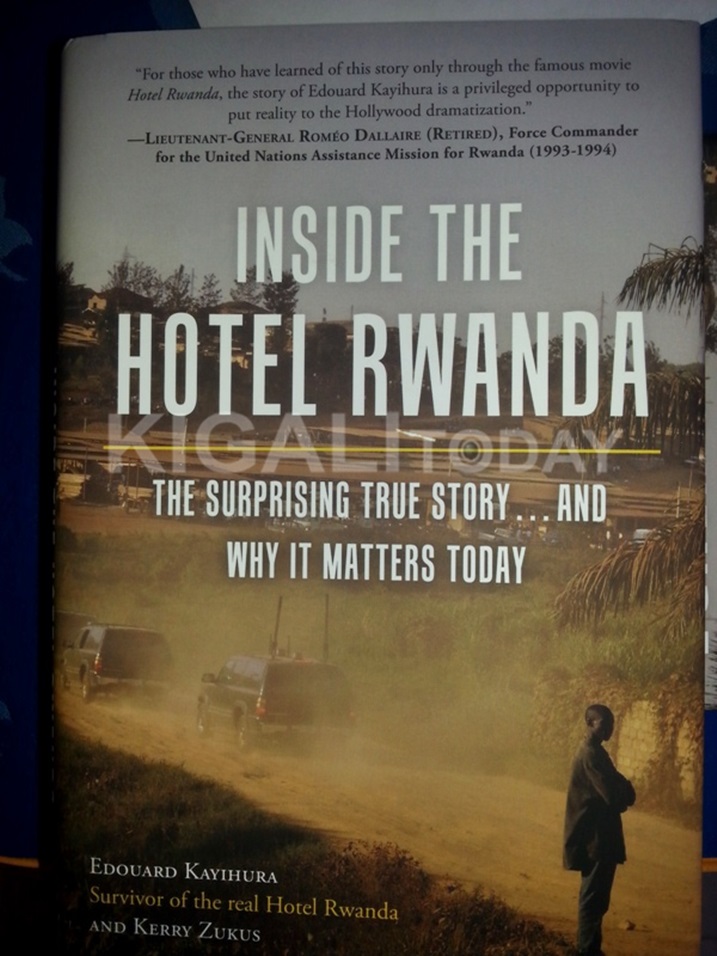 Igitabo INSIDE THE HOTEL RWANDA cyamaze kugera hanze.