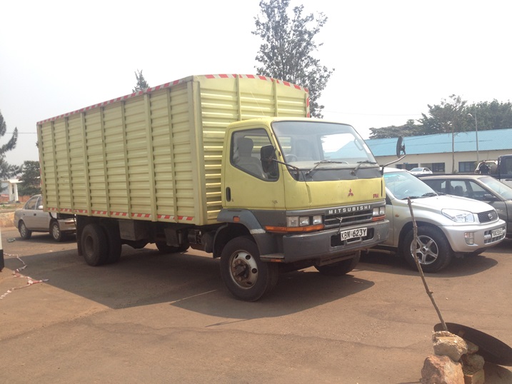 Iyi kamyo yafatiwe mu Rwanda yibwe muri Kenya.