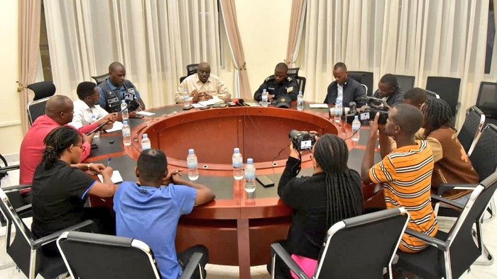 Bamwe mu banyamakuru bitabiriye ibiganiro