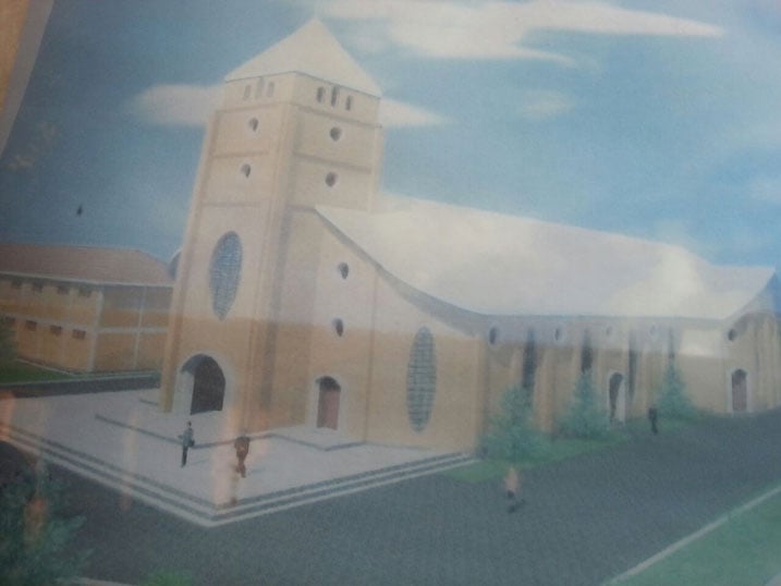 Igishushanyo mbonera cya Paroisse Cathedral ya Kibungo.