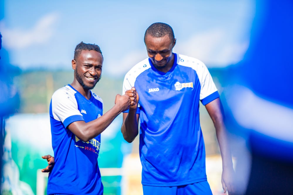 Nishimwe Blaise wari mu Mavubi, na Sugira Ernest mu myitozo y'uyu munsi