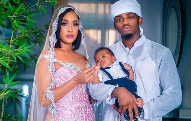 Aha Diamond yari kumwe na Tanasha, umwe mu bagore be hamwe n'umwana babyaranye
