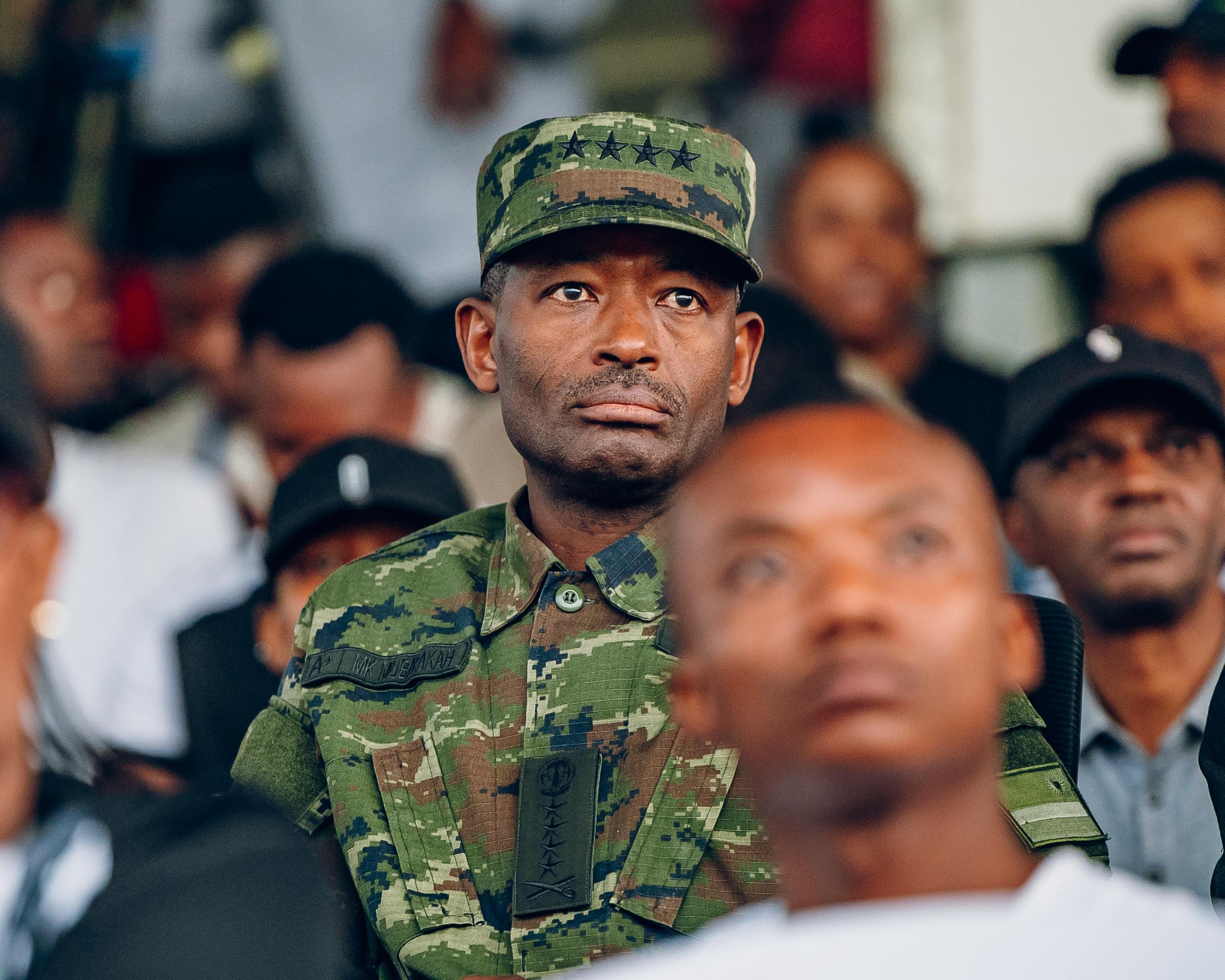 Umugaba Mukuru w'Ingabo z'u Rwanda, Gen. Mubarakh Muganga yari yitabiriye uyu mukino