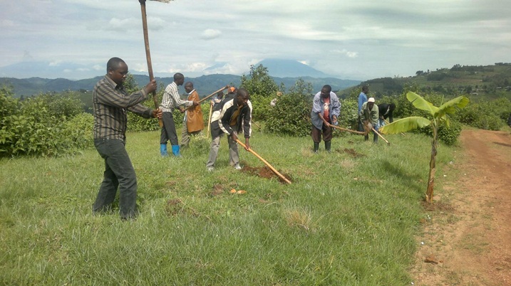 Umuganda muri Burera wabereye mu murenge wa Gatebe ahatewe ibiti ku kigo nderabuzima cya Gatebe cyanatashywe kuri uyu wa gatandatu.
