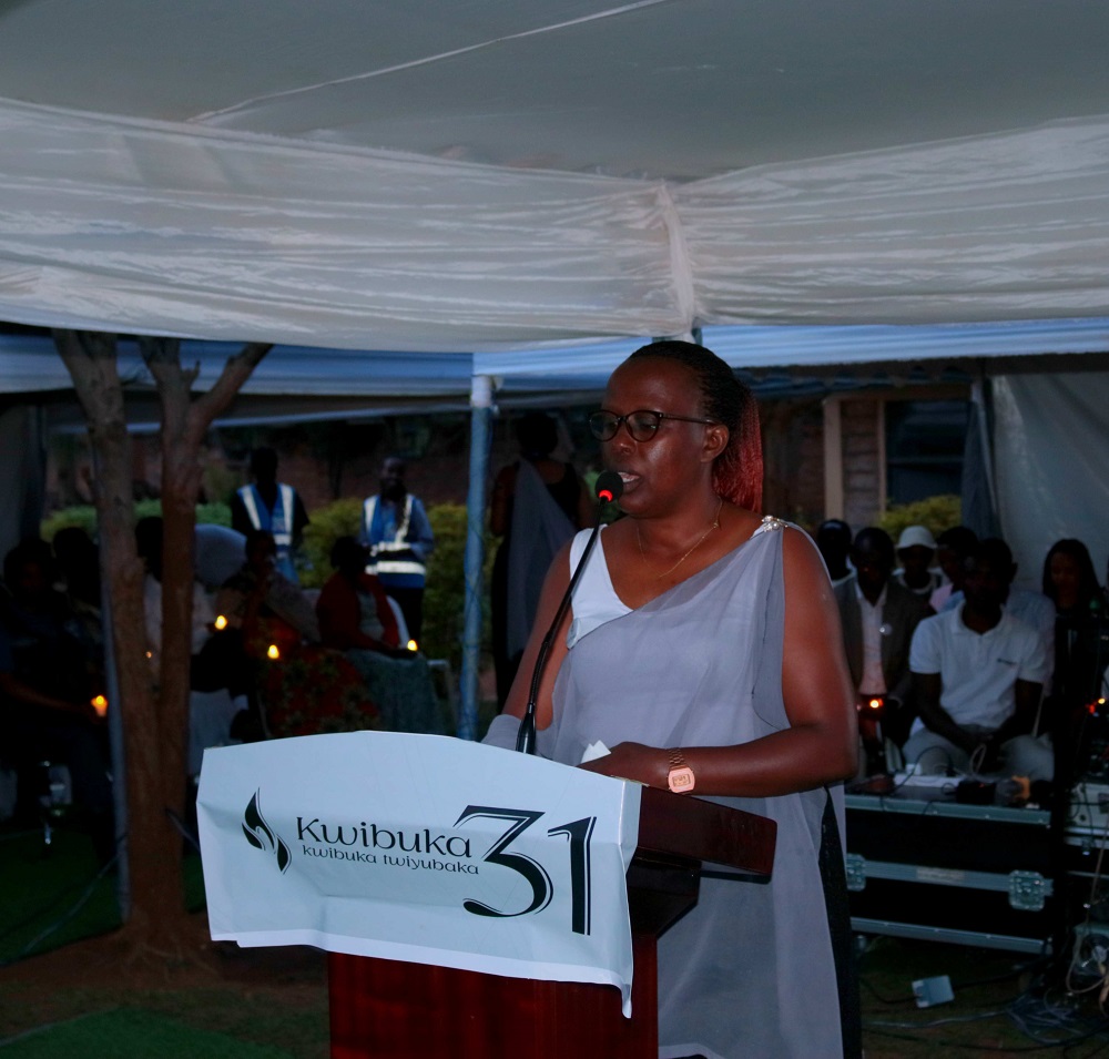 Ufitinema Rosalie uhagarariye IBUKA mu Murenge wa Nyarugunga