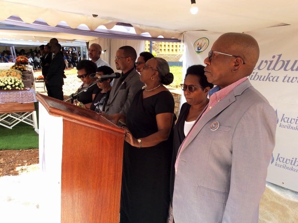 Imiryango ihagarariye abashyinguye mu rwibutso rwa Kabgayi bashima ubutwari bw'Inkotanyi