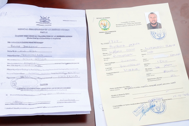 Impapuro yivurijeho n'izinzira ambassade yamuhaye nyuma y'uko yambuwe ibya ngombwa
