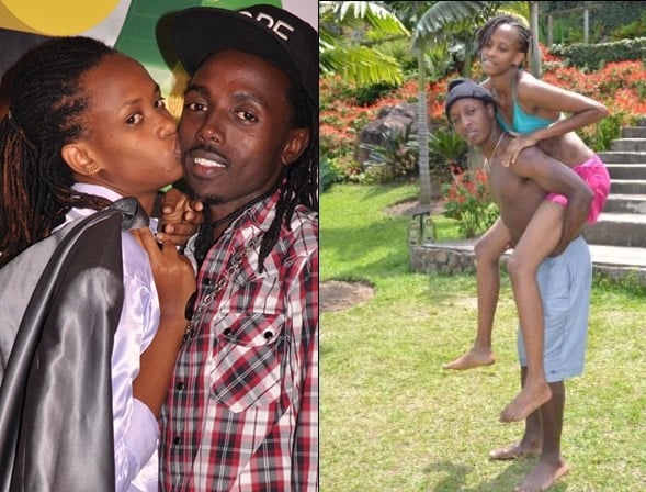 Hamwe Anita Pendo ari kumwe na Producer David ahandi ari kumwe na Nizzo wo muri Urban Boys.