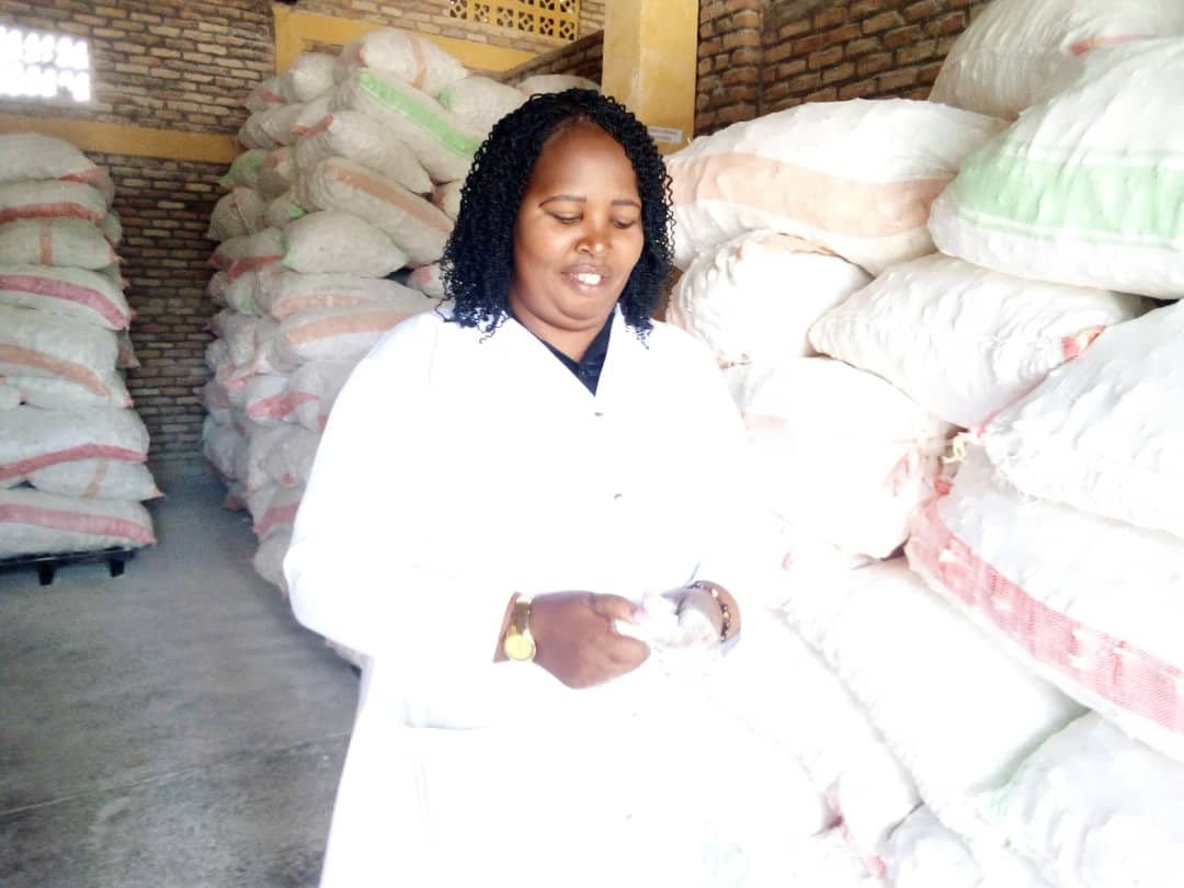Nyirasagamba Alice asanzwe afite uruganda rutunganya imyumbati rukayikoramo ifu