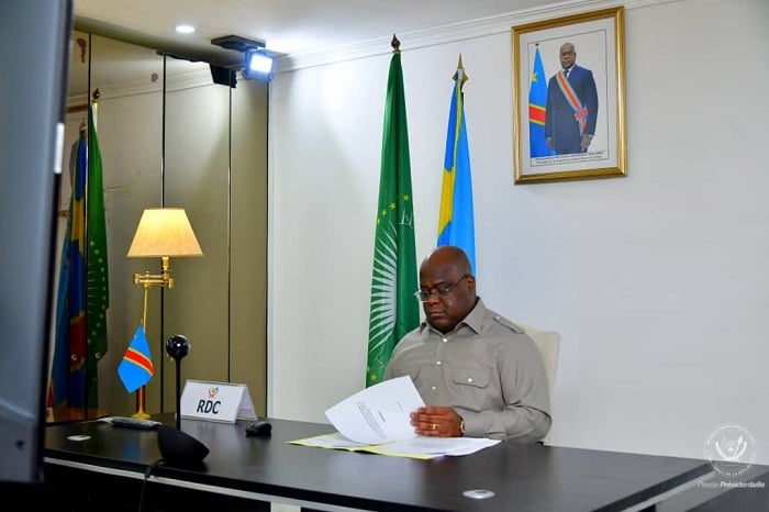 Perezida wa RDC Félix-Antoine Tshisekedi ni we watumiye bagenzi be muri iyo nama