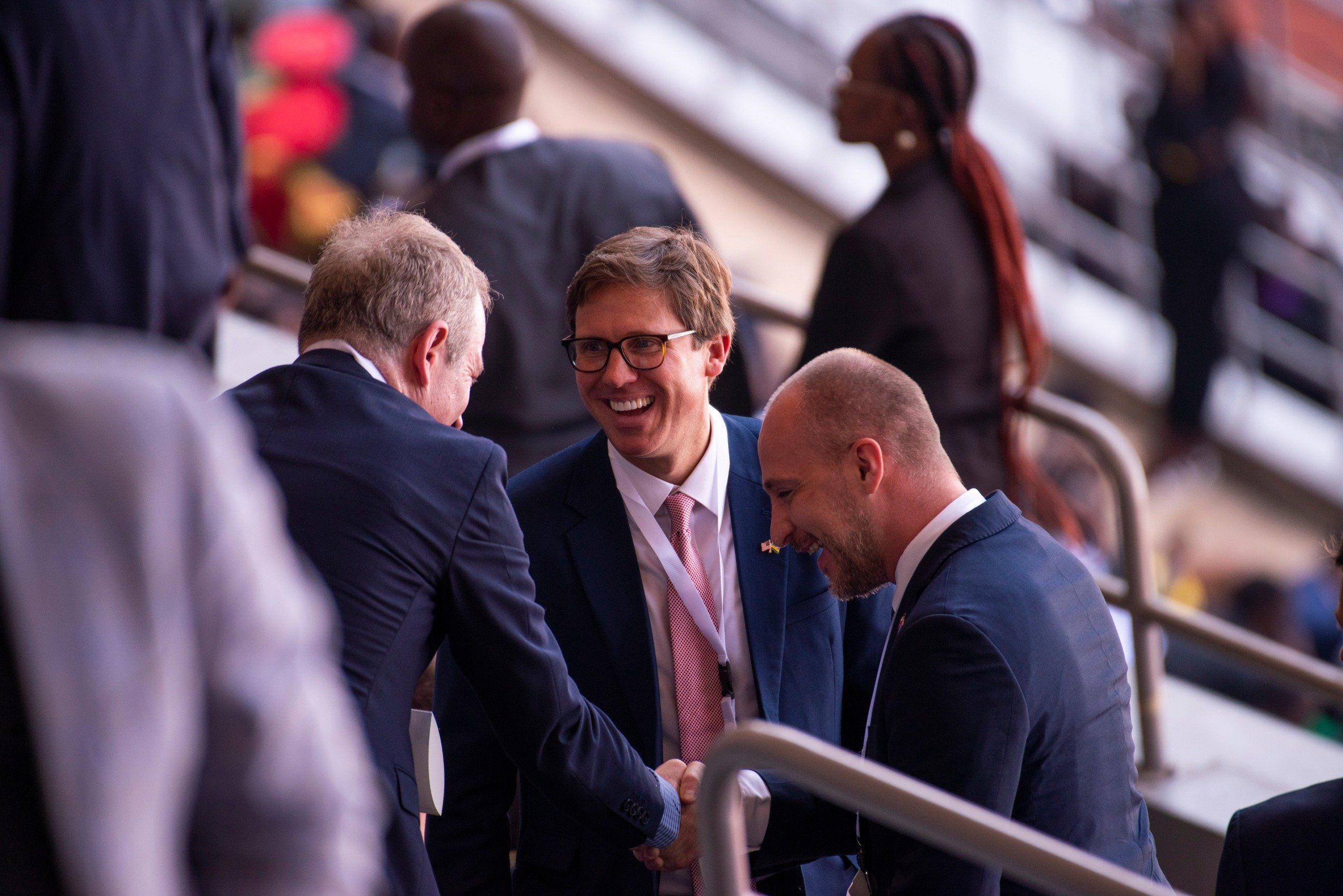 Abahagarariye ibihugu byabo mu Rwanda bageze kuri Stade Amahoro ahagiye kubera Umuhango wo kwakira Indahiro ya Perezida wa Repubulika Paul Kagame