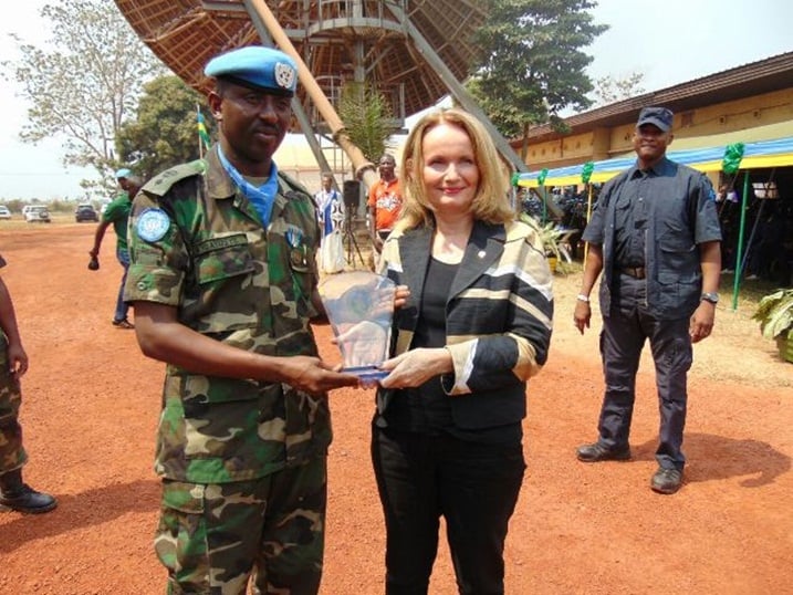 Ingabo z'u Rwanda zashimiwe ubunyamwuga n'ikinyabupfura zigaragaza mu kazi ko kubungabunga amahoro.