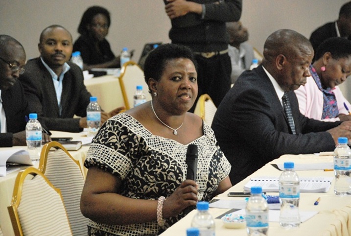 Bamwe mu bayobozi muri Leta n'ibigobo bikorana na Leta na bo bari baje kumva ibiri muri iyo raporo ya UNDP.